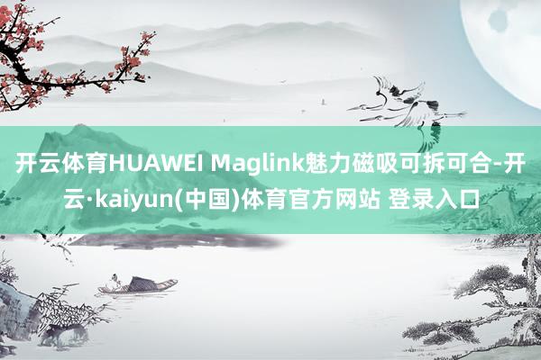 开云体育HUAWEI Maglink魅力磁吸可拆可合-开云·kaiyun(中国)体育官方网站 登录入口